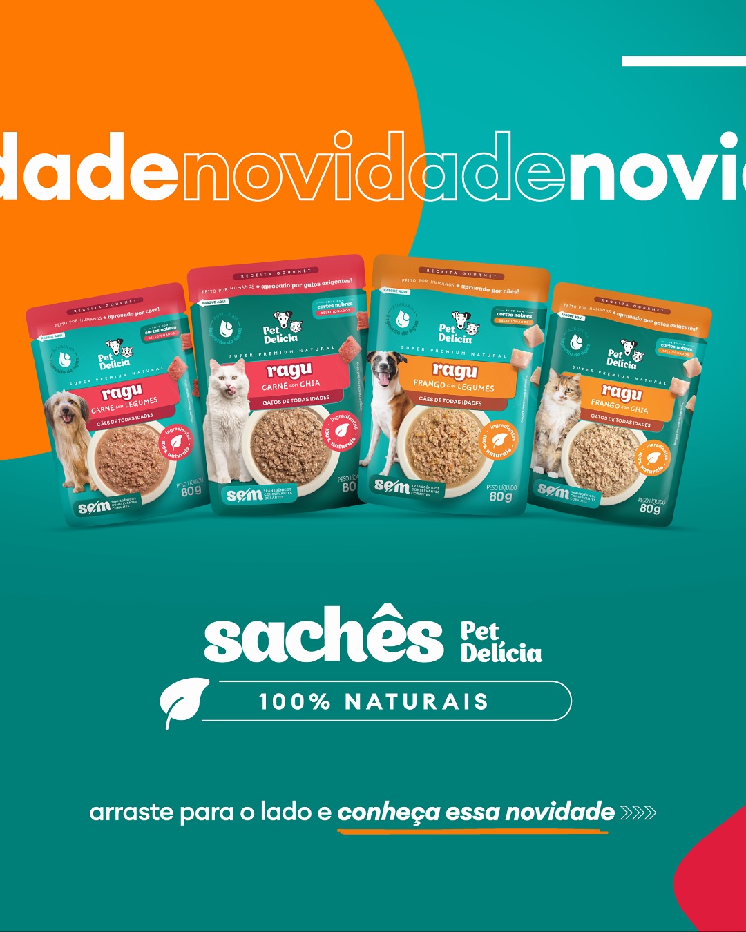 Sachês Pet Delícia - Novidade Pet Wow Distribuidora